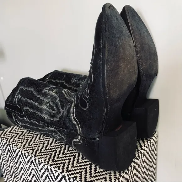 Cowboy Boots Genuine Leather Vintage