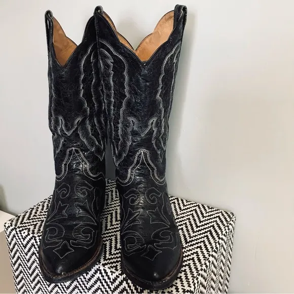 Cowboy Boots Genuine Leather Vintage