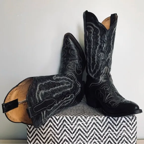 Cowboy Boots Genuine Leather Vintage