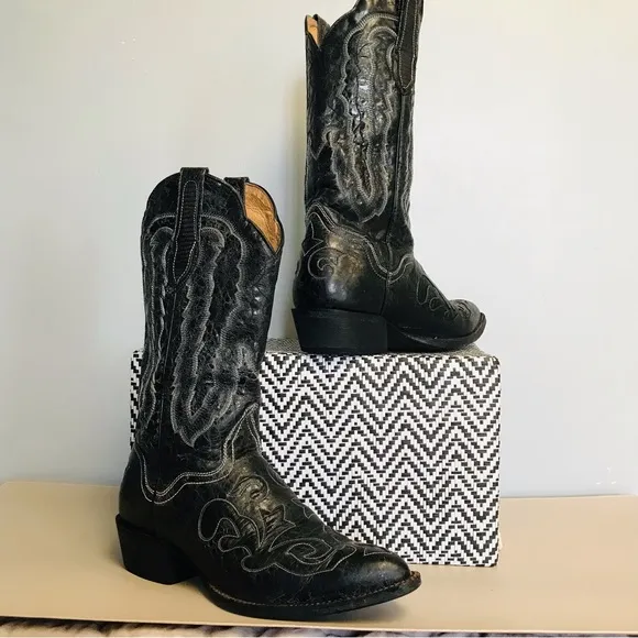 Cowboy Boots Genuine Leather Vintage