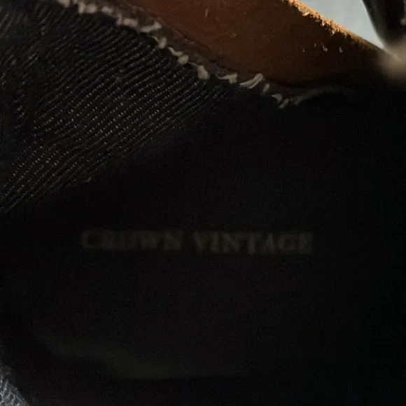 Crown Vintage Men's Brown Leather Boots Size 10.5