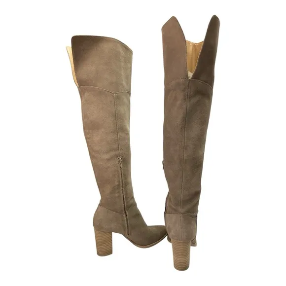 Crown Vintage over the Knee Suede Boots Size 7M