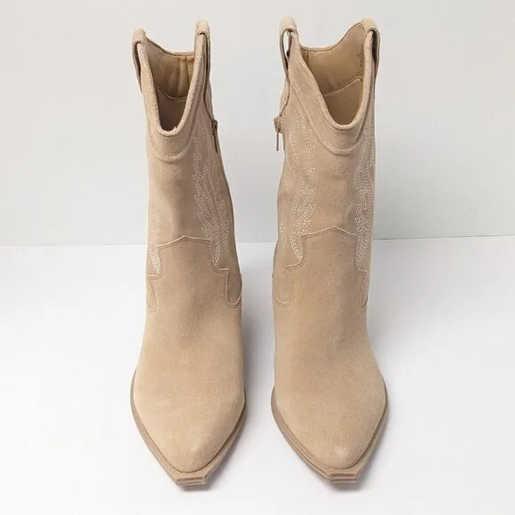 Crown Vintage Stava Cowboy Boots, Macchiato Cow Suede, Women's 6.5