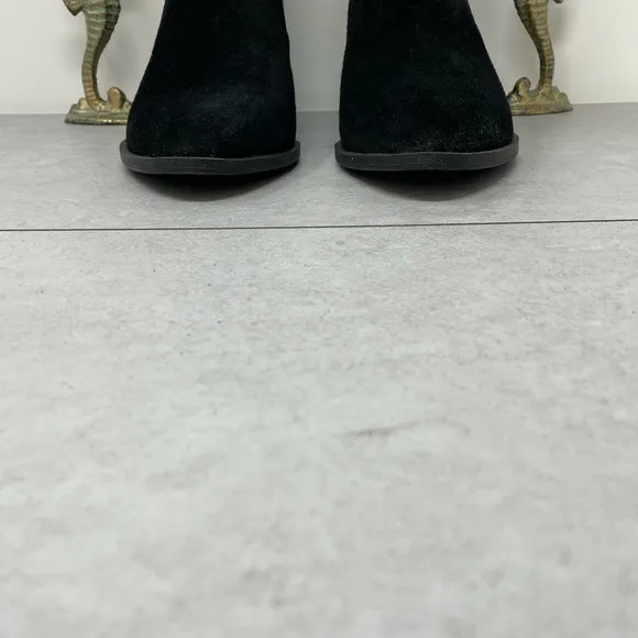 Crown Vintage Tolana 2 Chelsea Ankle Boots Women's Size 9M, Black Suede/Cow Hair