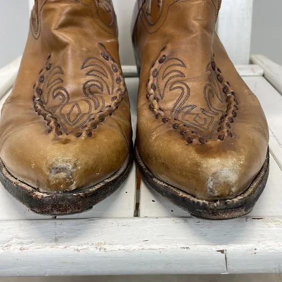 ⭐️Dan Post Vintage Laredo Brown Leather Men's Cowboy boots size 10