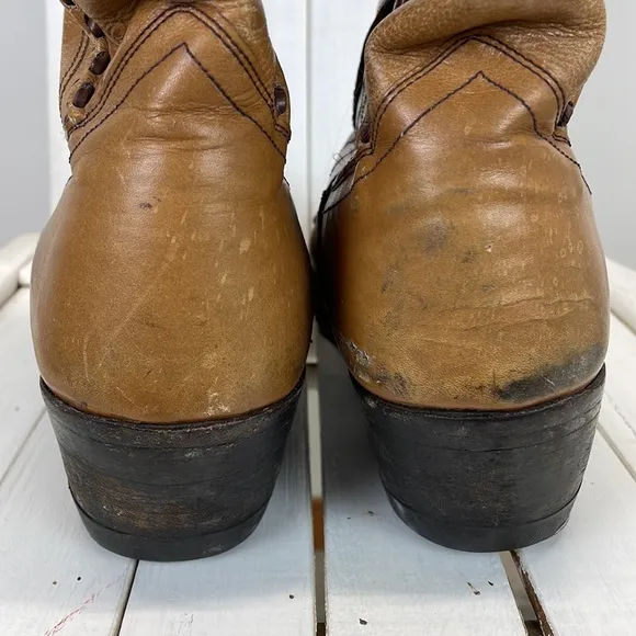 ⭐️Dan Post Vintage Laredo Brown Leather Men's Cowboy boots size 10
