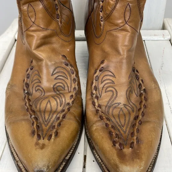 ⭐️Dan Post Vintage Laredo Brown Leather Men's Cowboy boots size 10