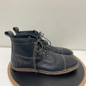 Davinci Barefoot Boots Mens Size 13 Black Lapworth Blucher Leather Minimalist