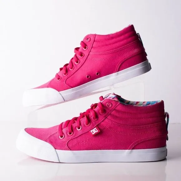 DC Evan Hi Sp Kids Youth Raspberry Skateboard Shoe
