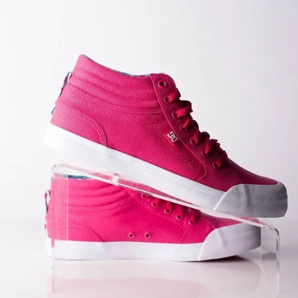 DC Evan Hi Sp Kids Youth Raspberry Skateboard Shoe