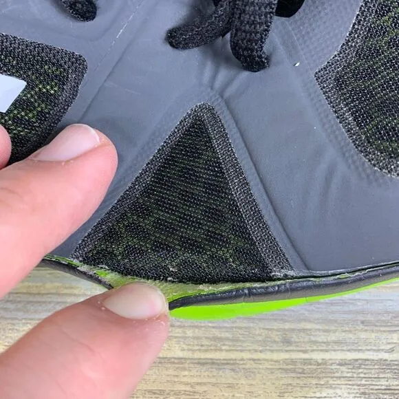 DC Shoes Mens 10 Black Lime Unilite‎ Trainers Skateboard Sneakers