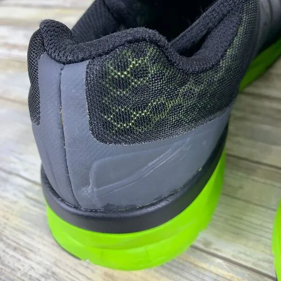 DC Shoes Mens 10 Black Lime Unilite‎ Trainers Skateboard Sneakers