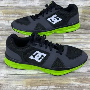 DC Shoes Mens 10 Black Lime Unilite‎ Trainers Skateboard Sneakers