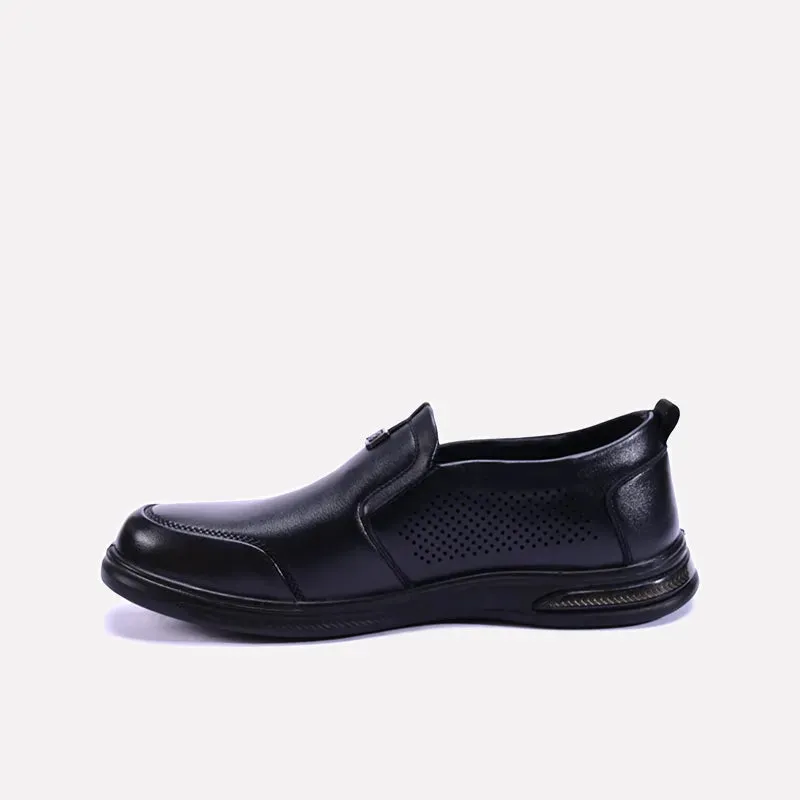 Desmond Black Slip On Casual Shoes 0160470