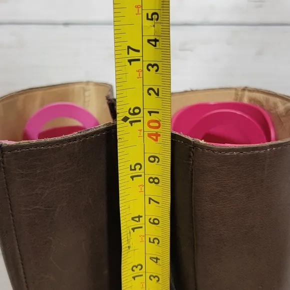 Destroy vintage brown heeled tall boots