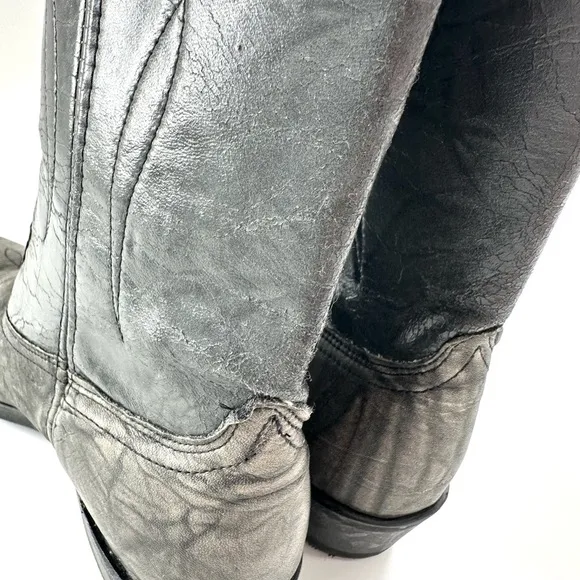 Dingo Men’s Gray Western Cowboy Boots Pointed Toe