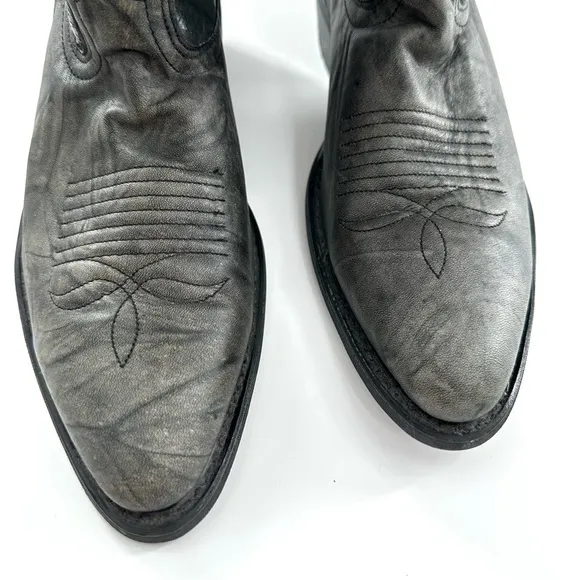 Dingo Men’s Gray Western Cowboy Boots Pointed Toe