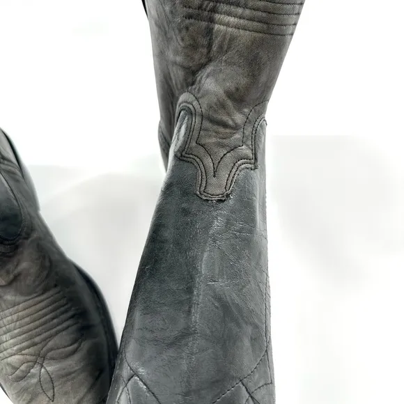 Dingo Men’s Gray Western Cowboy Boots Pointed Toe