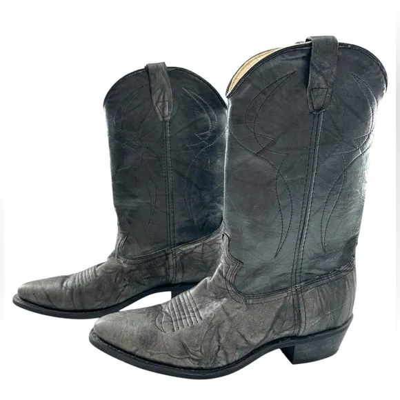 Dingo Men’s Gray Western Cowboy Boots Pointed Toe