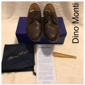 Dino Monti 9D Brown Weave Loafers