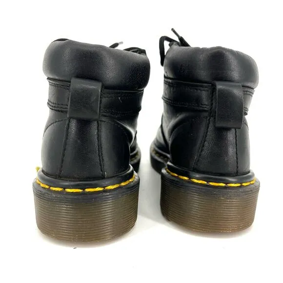 Doc Dr. Martens Kids 8173 Black Leather Ankle Boots Originals England (Youth 2)