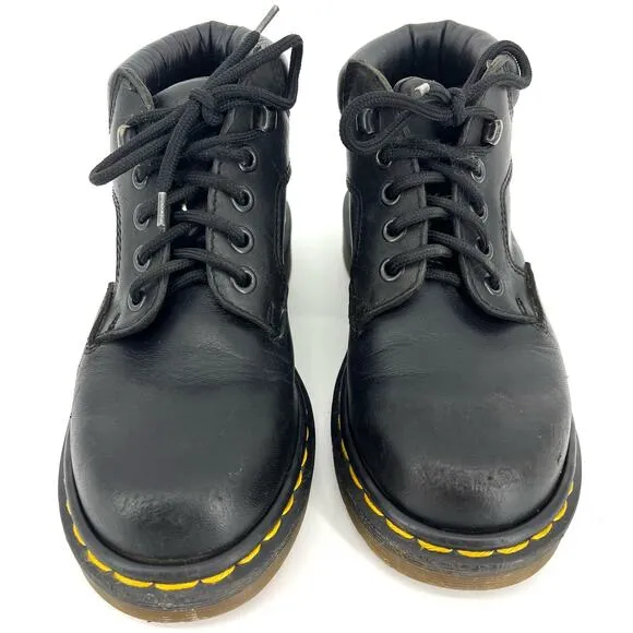 Doc Dr. Martens Kids 8173 Black Leather Ankle Boots Originals England (Youth 2)