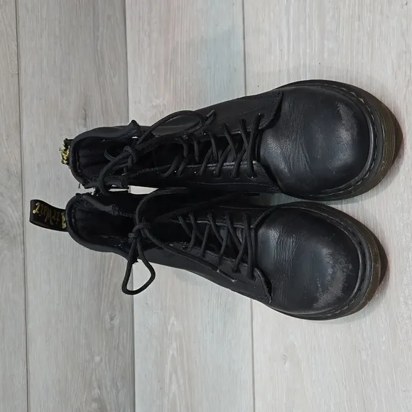 Doc Dr.Martens Kids  Ankle Tractor Platform Chunky Leather Boots shoes 2
