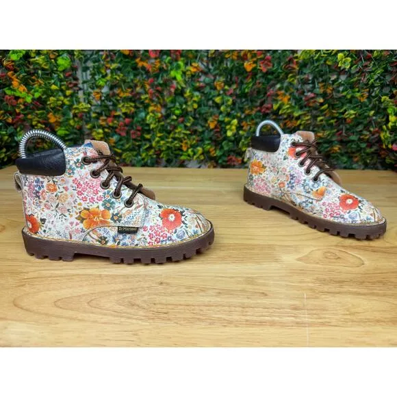 Doc Martens The Original New England Floral Vintage Boots Preschool Kids 11