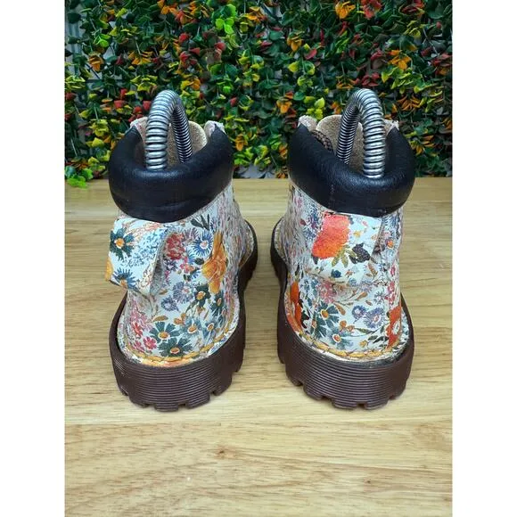 Doc Martens The Original New England Floral Vintage Boots Preschool Kids 11