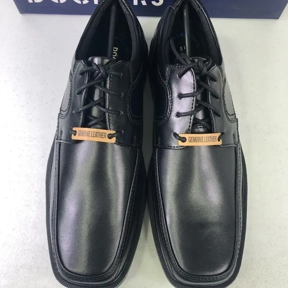 Dockers Black Leather Manvel Oxford Dress Shoes