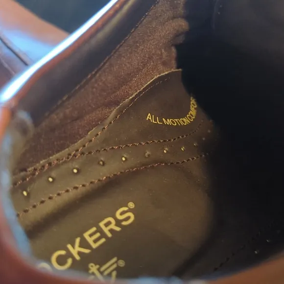 Dockers Endow Oxford Leather Dress Shoes Men's 10.5 W Chestnut NEW NWOB NICE