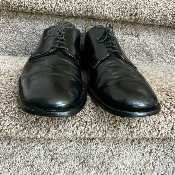 Dolce &amp; Gabbana Black Leather Oxford Shoes