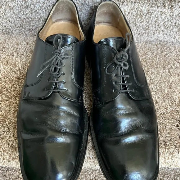 Dolce &amp; Gabbana Black Leather Oxford Shoes