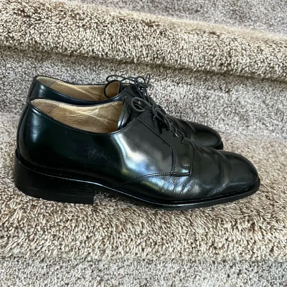Dolce &amp; Gabbana Black Leather Oxford Shoes