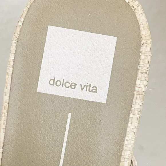 Dolce Vita Lisbet Light Natural Raffia 9.5 New.