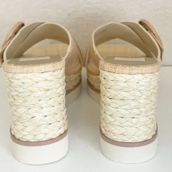 Dolce Vita Lisbet Light Natural Raffia 9.5 New.