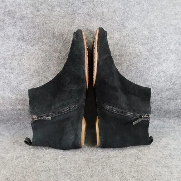 Donald Pliner Shoes Womens 6 Bootie Minimalist Classic Belle Leather Gore Black