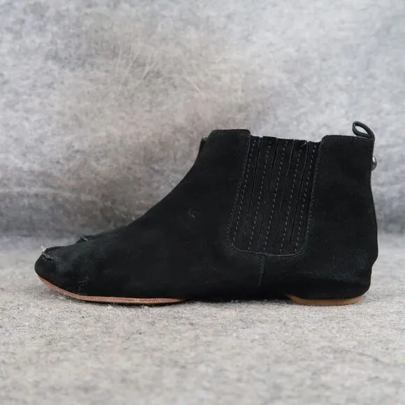 Donald Pliner Shoes Womens 6 Bootie Minimalist Classic Belle Leather Gore Black