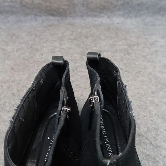 Donald Pliner Shoes Womens 6 Bootie Minimalist Classic Belle Leather Gore Black