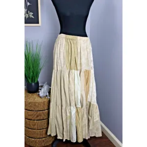 Double D Ranch Patchwork Pleated Maxi A Line size M