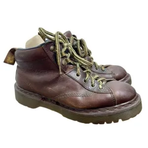 Dr Doc Martens Vintage 8287 Brown Leather Vintage Chunky 6 8 England Boots Ankle