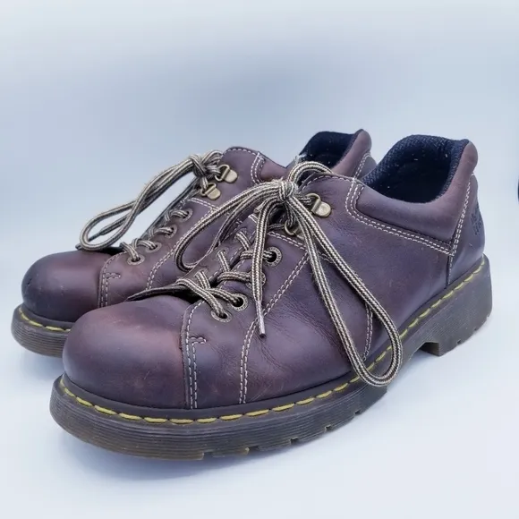 Dr. Martens 12312 Men's Brown Leather Chunky Y2K Oxford Shoes AW004 size 12