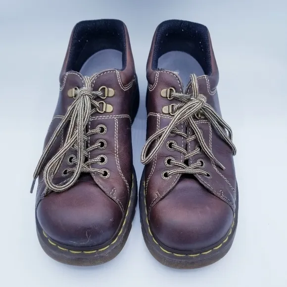 Dr. Martens 12312 Men's Brown Leather Chunky Y2K Oxford Shoes AW004 size 12
