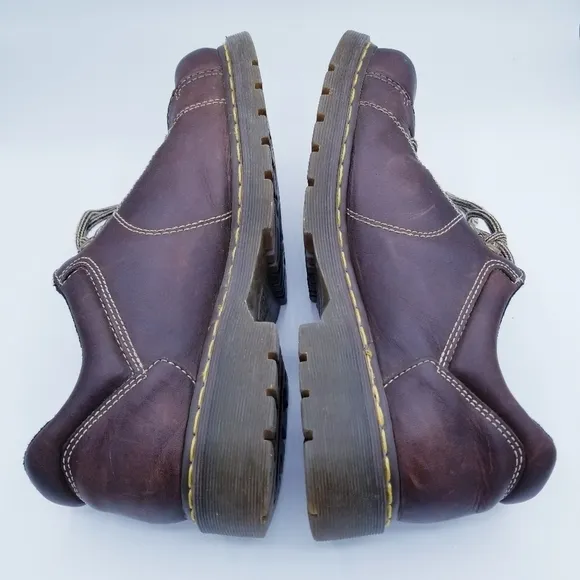 Dr. Martens 12312 Men's Brown Leather Chunky Y2K Oxford Shoes AW004 size 12