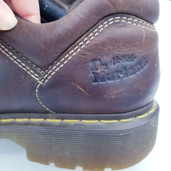 Dr. Martens 12312 Men's Brown Leather Chunky Y2K Oxford Shoes AW004 size 12
