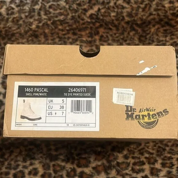 Dr Martens 1460 Pascal Pink Tie Dye Printed Suede Boots Contemporary Boho