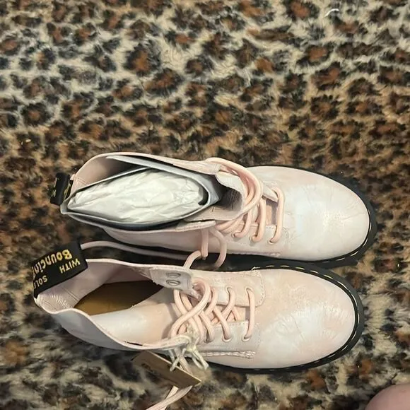 Dr Martens 1460 Pascal Pink Tie Dye Printed Suede Boots Contemporary Boho