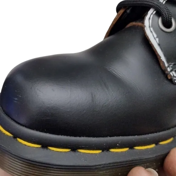 Dr. Martens 1460 Stud Leather Black Rolled Vintage Smooth Boots