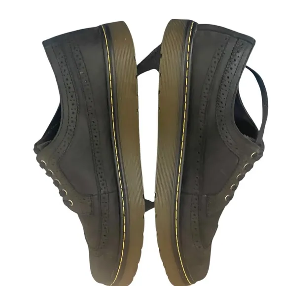 Dr. Martens Black Oxford Shoes Minimalist Design  Black Leather14 Eu 48 Uk 13