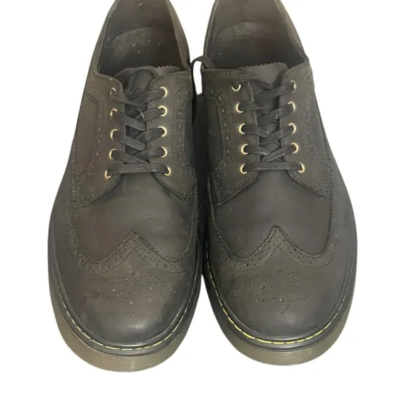 Dr. Martens Black Oxford Shoes Minimalist Design  Black Leather14 Eu 48 Uk 13